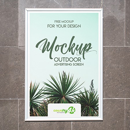 2 Free Outdoor Advertising Screens MockUps