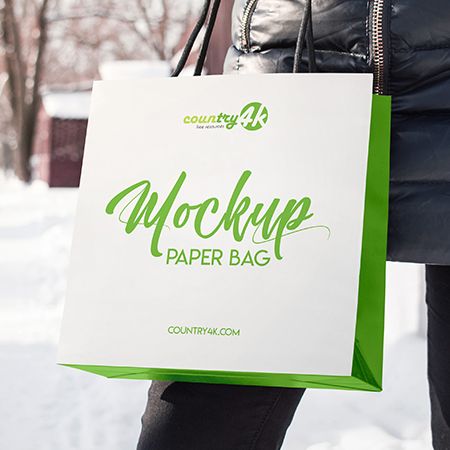 Free Paper Bag MockUp
