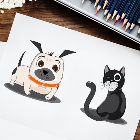 Free Cats and Dogs Vector Set