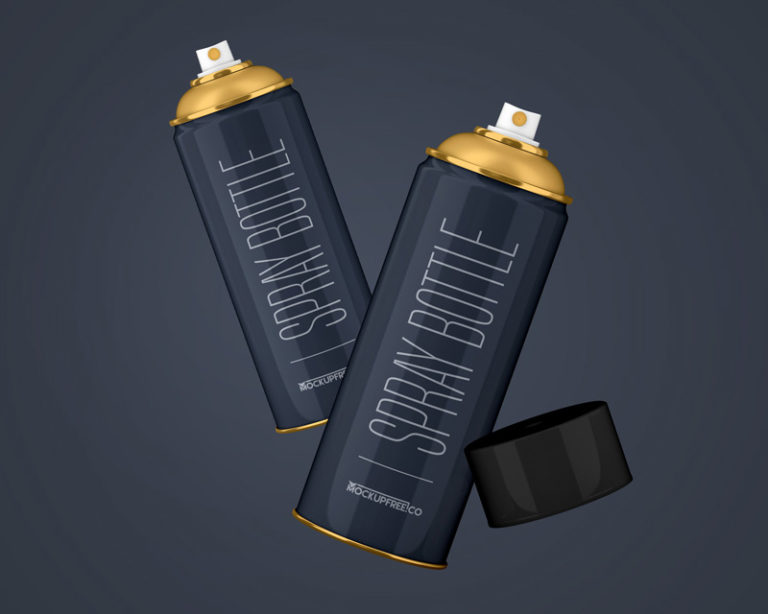 Spray Bottle Free PSD Mockup Counrty4k