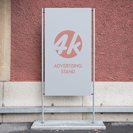 Free Advertising Stand MockUp