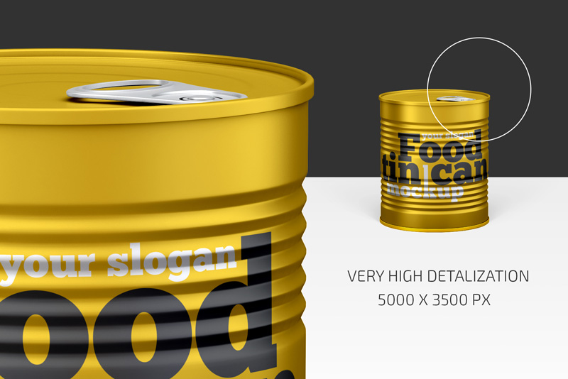 Food Tin Can Mockup 3