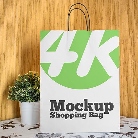 Free Shopping Bag v02 MockUp