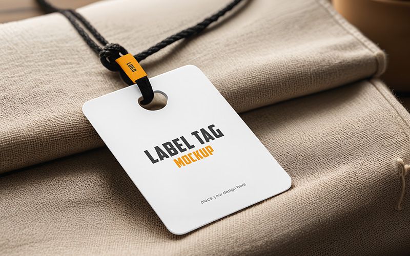 44 40 premium and free clothing tag mockups is psd