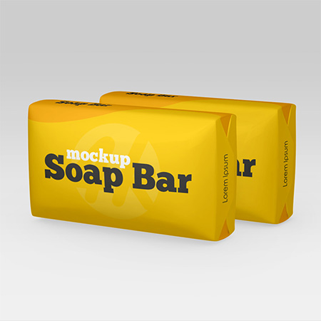 Matte Soap Bar Package Mockup Set