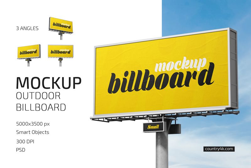 Outdoor Billboard Mockup Set 1
