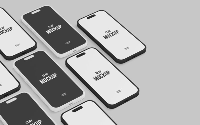 45 20 premium and free photo realistic iphone mockups in psd