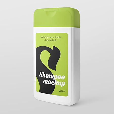 4 Free Plastic Shampoo Bottle Mockups
