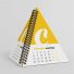 Spiral Pyramid Desk Calendar Mockup Set - Country4k
