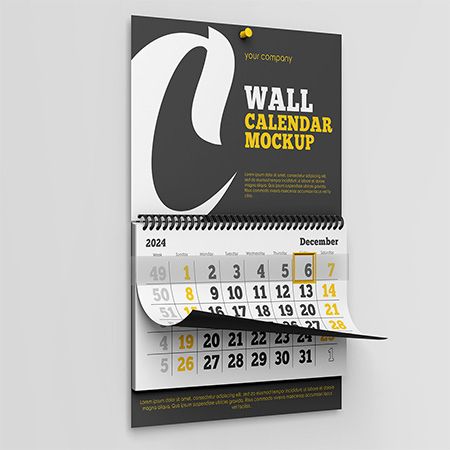 Wall Calendar v02 Mockup Set