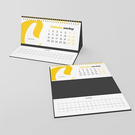 Desk Calendar v07 Mockup Set