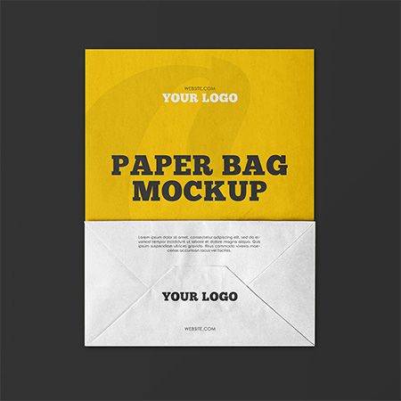 Kraft Paper Bag Mockup Set