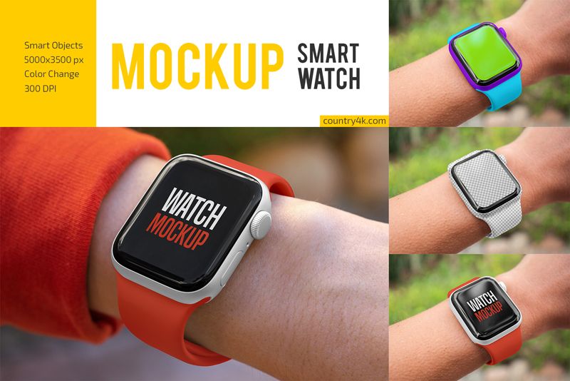 Smart Watch Mockup Set 1