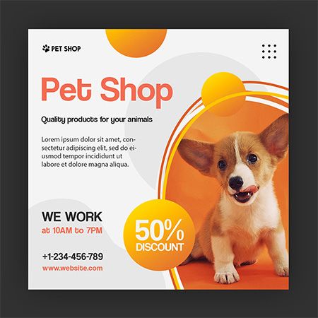 Free Pet Shop Instagram Post Template