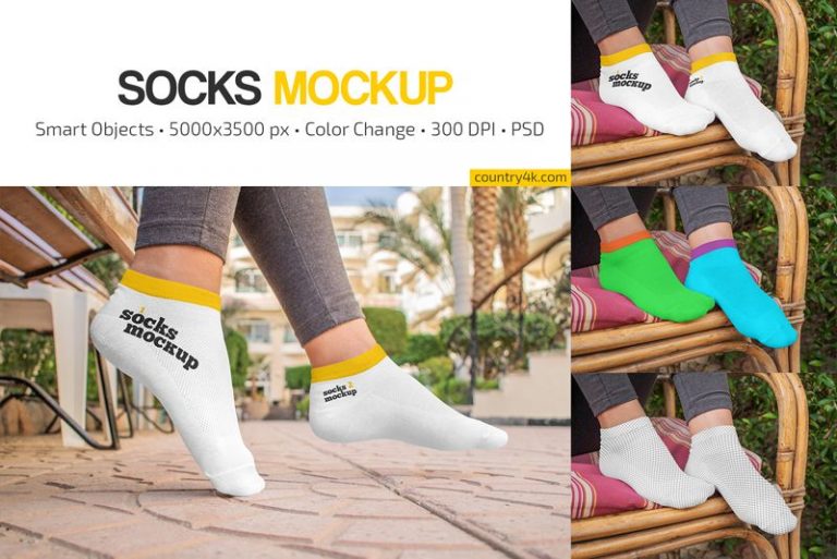 Socks Mockup Set - Country4k
