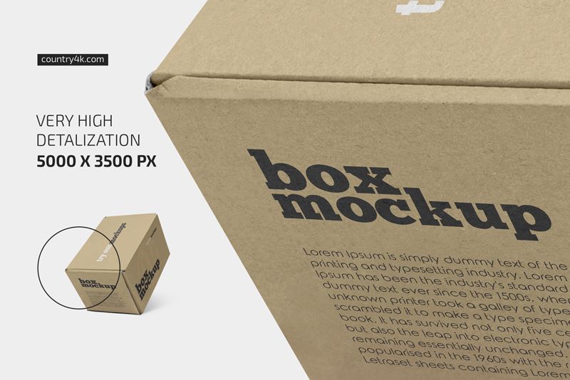 Paper Box Mockup Bundle 3