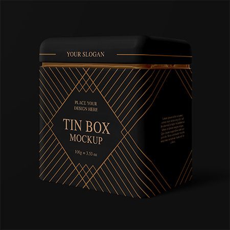 Tin Box Mockup Set