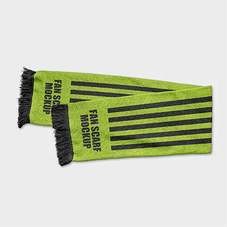 Preview mockup small free fan scarf mockup