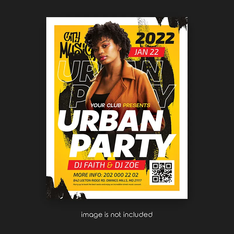 Urban party preview country4k free urban party psd template