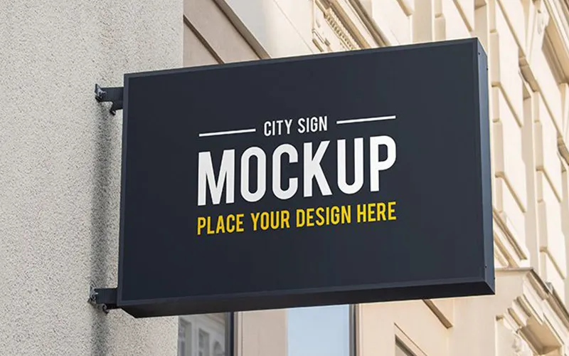 10 50 premium and free signboard mockup in psd