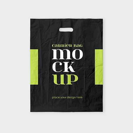 Preview mockup small plastic carrier bag 3 free mockups psd