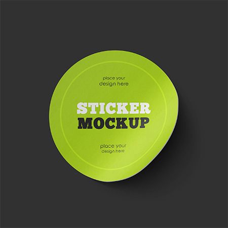Sticker – Free Mockup PSD