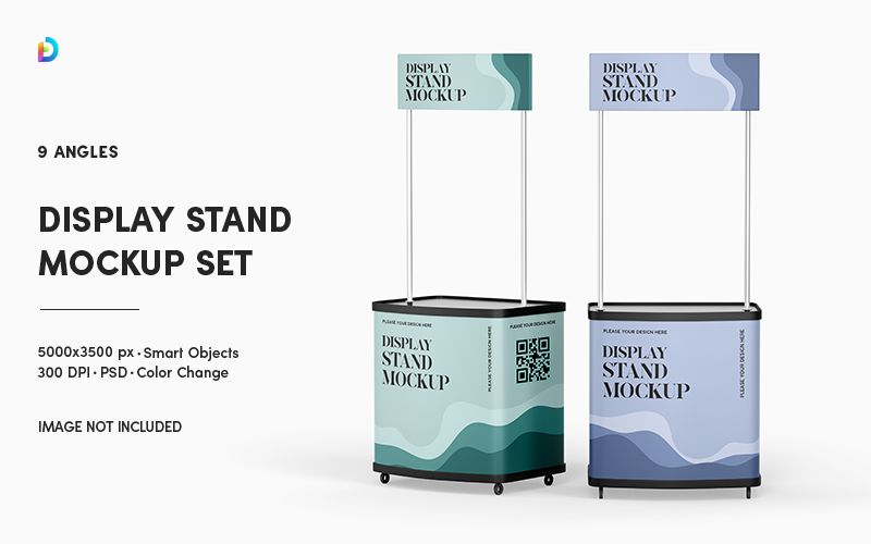 Preview 1 display stand mockup set