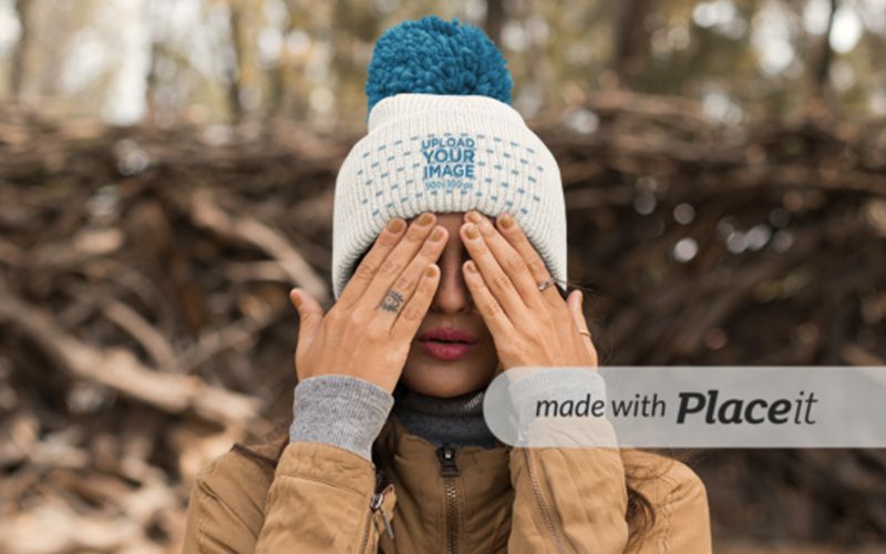 10 30 premium and free winter hat mockup in psd