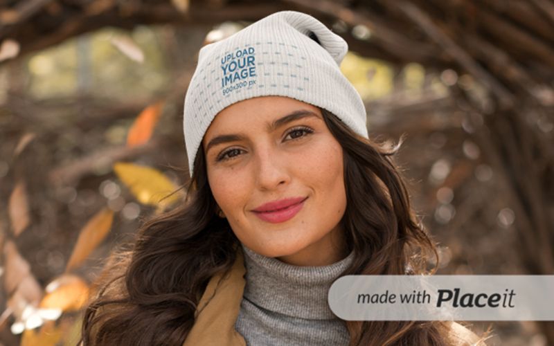 11 30 premium and free winter hat mockup in psd