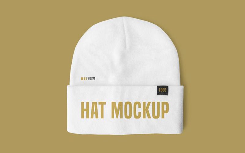 1 30 premium and free winter hat mockup in psd