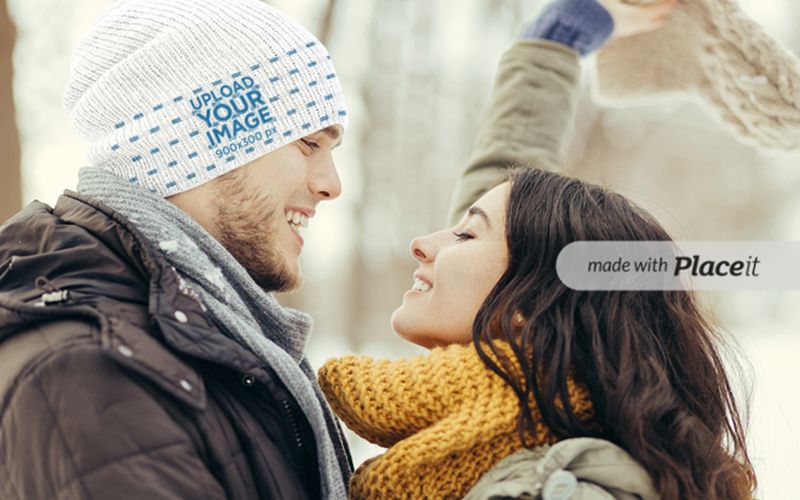 9 30 premium and free winter hat mockup in psd