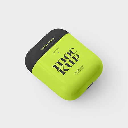 Preview mockup small airpods case mockup 2 free mockups psd