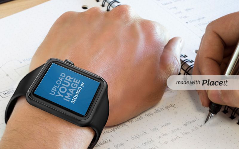 10 40 premium and free apple watch mockup in psd