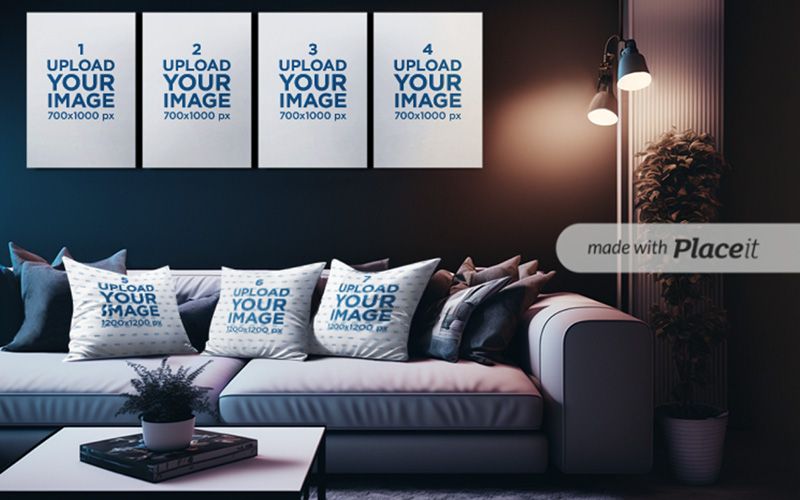 20 50 premium and free pillow mockup in psd