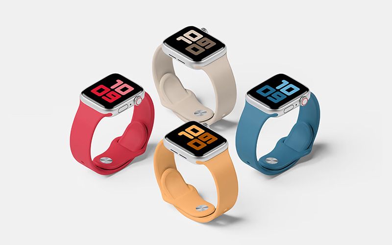 26 40 premium and free apple watch mockup in psd