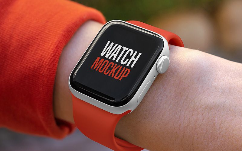 2 40 premium and free apple watch mockup in psd