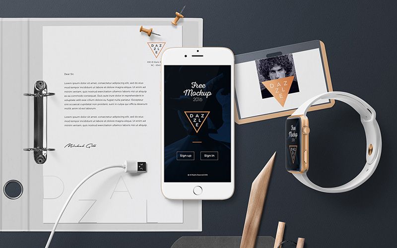 38 40 premium and free apple watch mockup in psd