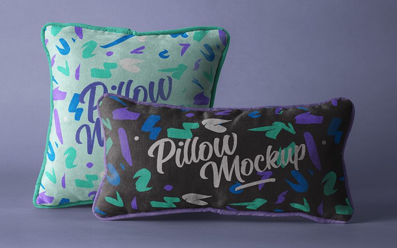 48 50 premium and free pillow mockup in psd