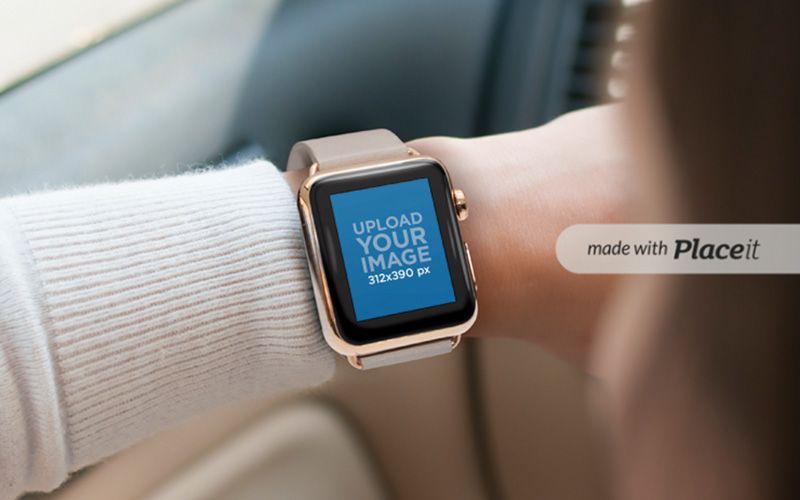 7 40 premium and free apple watch mockup in psd