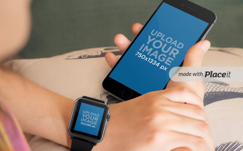9 40 premium and free apple watch mockup in psd