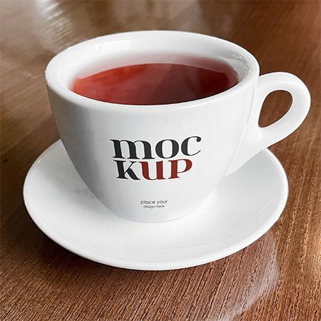 Tea Cup – 3 Free Mockups PSD