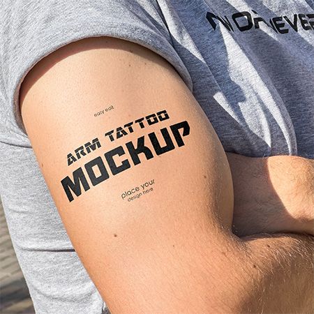 Arm Tattoo – Free Mockup PSD