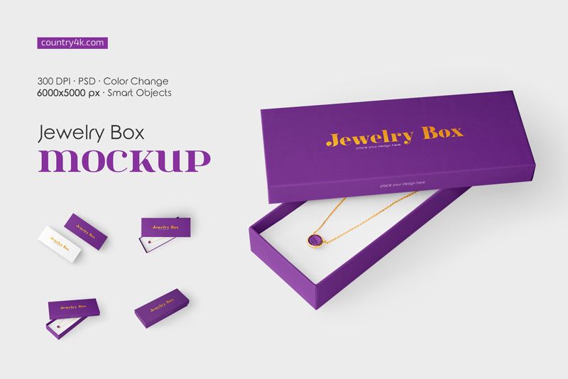 Preview 1 jewelry box mockup set