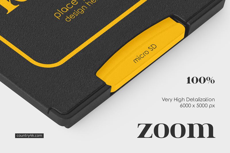 Preview 3 sd card adapter mockup set
