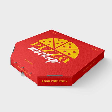 Free Pizza Box Packaging Mockup Set