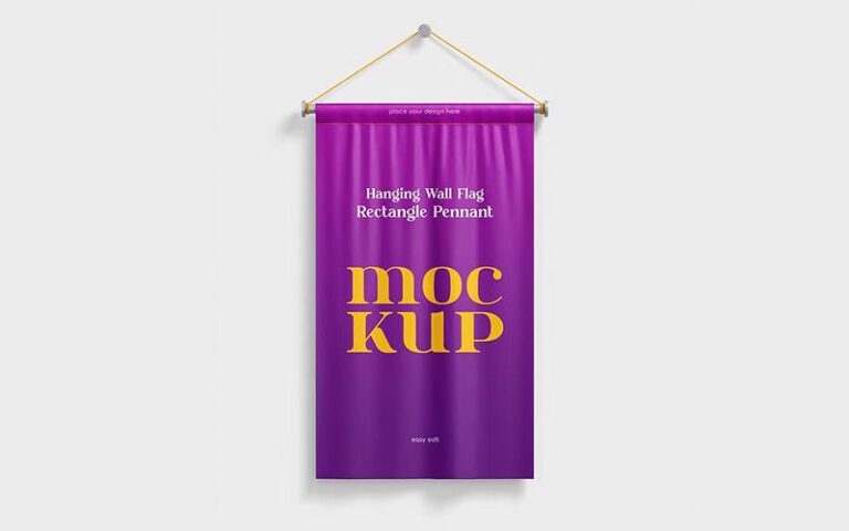 70 Premium and Free Flag Mockup in PSD - Country4k