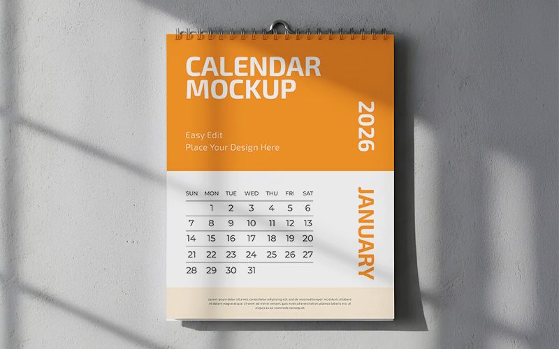 51 50 premium and free calendar mockup in psd