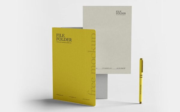 40 Premium and Free Presentation Folder Mockup in PSD - Country4k