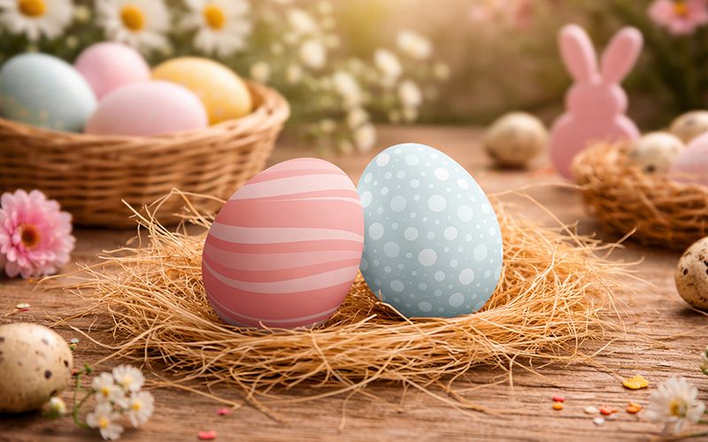 21 20 premium and free easter mockup in psd