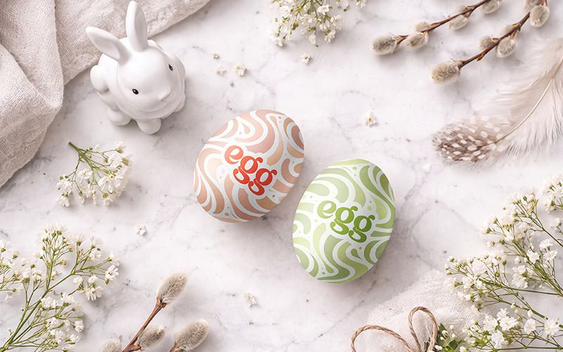 22 20 premium and free easter mockup in psd